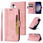 For Samsung Galaxy S23 FE 5G BETOPNICE Dual-side Buckle Leather Phone Case(Pink) - 1