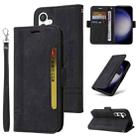 For Samsung Galaxy S23 FE 5G BETOPNICE Dual-side Buckle Leather Phone Case(Black) - 1