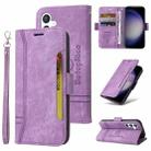 For Samsung Galaxy S23 FE 5G BETOPNICE Dual-side Buckle Leather Phone Case(Purple) - 1