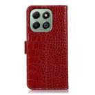 For Honor X6b Crocodile Top Layer Cowhide Leather Phone Case(Red) - 3