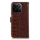 For Honor Play 60 Plus / 200 Smart Crocodile Top Layer Cowhide Leather Phone Case(Brown) - 3