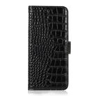 For Honor 400 Crocodile Top Layer Cowhide Leather Phone Case(Black) - 2