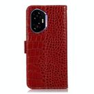 For Honor 400 Crocodile Top Layer Cowhide Leather Phone Case(Red) - 3