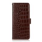 For Honor 400 Crocodile Top Layer Cowhide Leather Phone Case(Brown) - 2