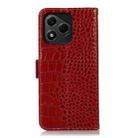 For Honor 400 Lite Crocodile Top Layer Cowhide Leather Phone Case(Red) - 3