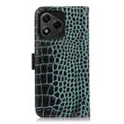 For Honor 400 Lite Crocodile Top Layer Cowhide Leather Phone Case(Green) - 3