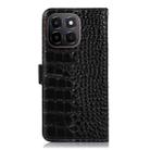 For Honor X6c 4G Crocodile Top Layer Cowhide Leather Phone Case(Black) - 3