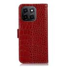 For Honor X6c 4G Crocodile Top Layer Cowhide Leather Phone Case(Red) - 3