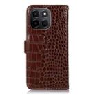 For Honor X6c 4G Crocodile Top Layer Cowhide Leather Phone Case(Brown) - 3