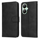For vivo Y35+ Classic Calf Texture Flip Leather Phone Case(Black) - 1