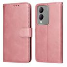 For vivo Y17s Classic Calf Texture Flip Leather Phone Case(Rose Gold) - 1