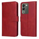 For vivo Y200 / V29e Global Classic Calf Texture Flip Leather Phone Case(Red) - 1