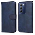 For vivo Y100 IDN / Y200e 5G Global Classic Calf Texture Flip Leather Phone Case(Blue) - 1