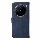 For vivo X200 Classic Calf Texture Flip Leather Phone Case(Blue) - 3