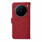 For vivo X200 Classic Calf Texture Flip Leather Phone Case(Red) - 3