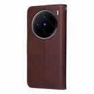 For vivo X200 Classic Calf Texture Flip Leather Phone Case(Brown) - 3