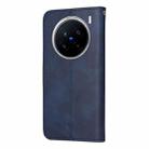 For vivo X200 Pro Classic Calf Texture Flip Leather Phone Case(Blue) - 3