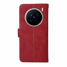 For vivo X200 Pro Classic Calf Texture Flip Leather Phone Case(Red) - 3