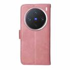 For vivo X200 Pro mini Classic Calf Texture Flip Leather Phone Case(Rose Gold) - 3