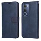 For vivo Y19s Classic Calf Texture Flip Leather Phone Case(Blue) - 1