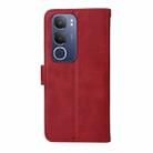 For vivo Y19s Classic Calf Texture Flip Leather Phone Case(Red) - 3