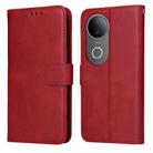 For vivo S20 Classic Calf Texture Flip Leather Phone Case(Red) - 1