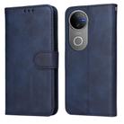 For vivo V50 Classic Calf Texture Flip Leather Phone Case(Blue) - 1