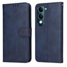 For vivo Y29s 5G / Y04 4G Classic Calf Texture Flip Leather Phone Case(Blue) - 1