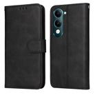 For vivo Y29s 5G / Y04 4G Classic Calf Texture Flip Leather Phone Case(Black) - 1