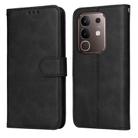 For vivo Y29 4G Classic Calf Texture Flip Leather Phone Case(Black) - 1