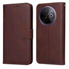 For vivo Y39 5G / Y300i Classic Calf Texture Flip Leather Phone Case(Brown) - 1