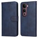 For vivo Y400 Pro 5G / V40e / iQOO Z9s Classic Calf Texture Flip Leather Phone Case(Blue) - 1