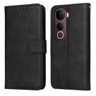 For vivo Y400 Pro 5G / V40e / iQOO Z9s Classic Calf Texture Flip Leather Phone Case(Black) - 1