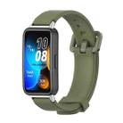 For Huawei Band 8 Mijobs Silicone Breathable Watch Band(Army Green) - 1