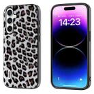 For Samsung Galaxy A34 5G ABEEL Black Edge Leopard Phone Case(Silver Leopard) - 1