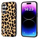 For Samsung Galaxy S23 FE 5G ABEEL Black Edge Leopard Phone Case(Leopard Print) - 1