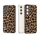 For Samsung Galaxy S24 5G ABEEL Black Edge Leopard Phone Case(Golden Leopard) - 1