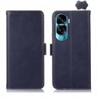 For Honor 90 Lite 5G / X50i Crazy Horse Top Layer Cowhide Leather Phone Case(Blue) - 1