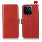 For Honor Play 60 Plus / 200 Smart Crazy Horse Top Layer Cowhide Leather Phone Case(Red) - 1