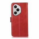 For Honor 400 Pro Global 160.8mm Crazy Horse Top Layer Cowhide Leather Phone Case(Red) - 3