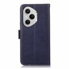 For Honor 400 Pro Global 160.8mm Crazy Horse Top Layer Cowhide Leather Phone Case(Blue) - 3