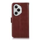 For Honor 400 Pro Global 160.8mm Crazy Horse Top Layer Cowhide Leather Phone Case(Brown) - 3