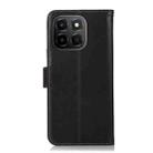 For Honor X6c 4G Crazy Horse Top Layer Cowhide Leather Phone Case(Black) - 3