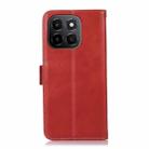 For Honor X6c 4G Crazy Horse Top Layer Cowhide Leather Phone Case(Red) - 3