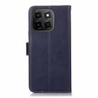 For Honor X6c 4G Crazy Horse Top Layer Cowhide Leather Phone Case(Blue) - 3