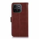 For Honor X6c 4G Crazy Horse Top Layer Cowhide Leather Phone Case(Brown) - 3
