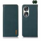 For Honor 90 KHAZNEH Nappa Top Layer Cowhide Leather Phone Case(Green) - 1