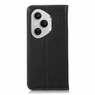 For Honor 400 Pro Global 160.8mm KHAZNEH Nappa Top Layer Cowhide Leather Phone Case(Black) - 3