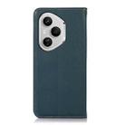 For Honor 400 Pro Global 160.8mm KHAZNEH Nappa Top Layer Cowhide Leather Phone Case(Green) - 3