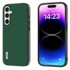 For Samsung Galaxy A24 4G ABEEL Genuine Leather Silky Soft Black Edge Phone Case(Green) - 1